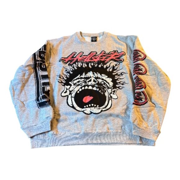 Hellstar Records Crewneck Grey - Picture 1 of 5
